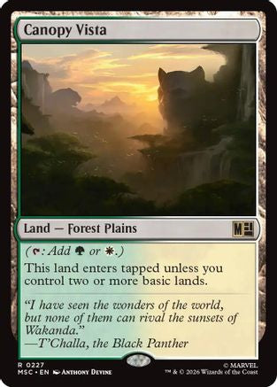 Canopy Vista (Surge Foil) (MSC-227) - Commander: Marvel Super Heroes Foil