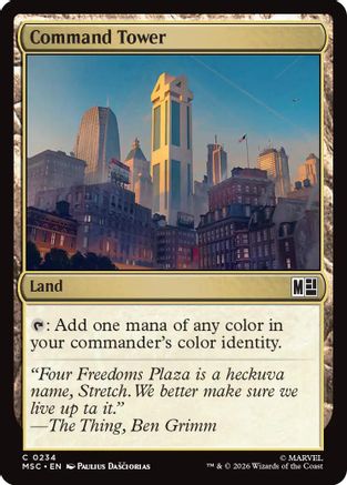 Command Tower (0234) (MSC-234) - Commander: Marvel Super Heroes