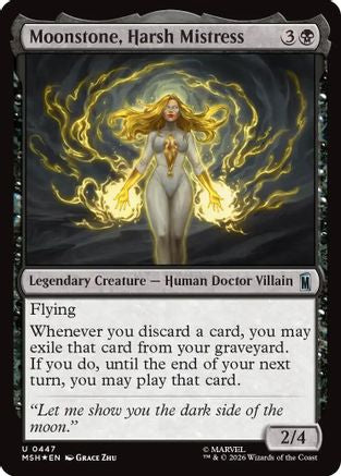Moonstone, Harsh Mistress (Surge Foil) (MSH-447) - Marvel Super Heroes Foil