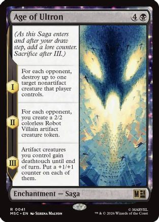 Age of Ultron (Surge Foil) (MSC-041) - Commander: Marvel Super Heroes Foil