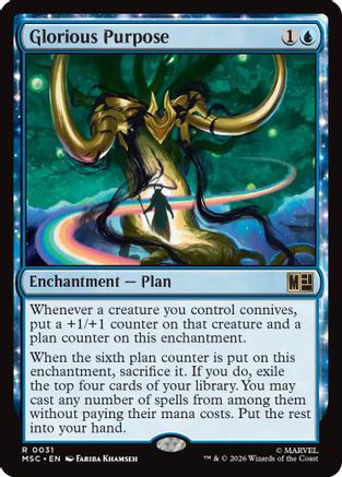 Glorious Purpose (Surge Foil) (MSC-031) - Commander: Marvel Super Heroes Foil