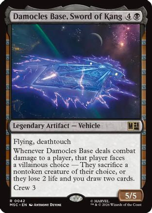 Damocles Base, Sword of Kang (Surge Foil) (MSC-042) - Commander: Marvel Super Heroes Foil