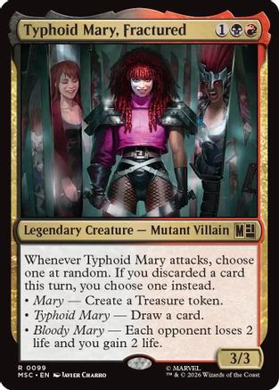 Typhoid Mary, Fractured (MSC-099) - Commander: Marvel Super Heroes