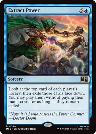 Extract Power (Surge Foil) (MSC-029) - Commander: Marvel Super Heroes Foil