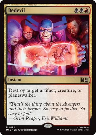 Bedevil (Surge Foil) (MSC-182) - Commander: Marvel Super Heroes Foil
