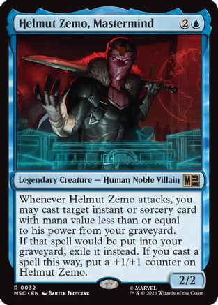 Helmut Zemo, Mastermind (MSC-032) - Commander: Marvel Super Heroes