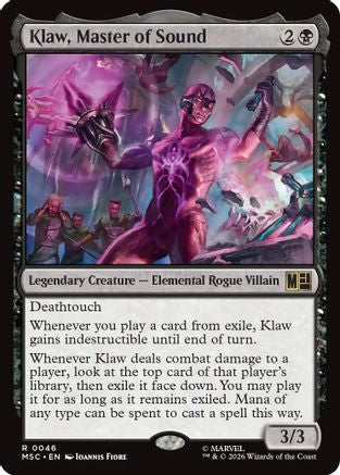 Klaw, Master of Sound (MSC-046) - Commander: Marvel Super Heroes