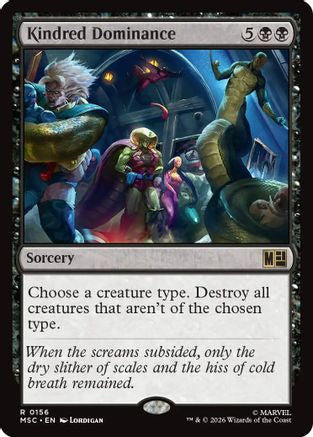 Kindred Dominance (Surge Foil) (MSC-156) - Commander: Marvel Super Heroes Foil