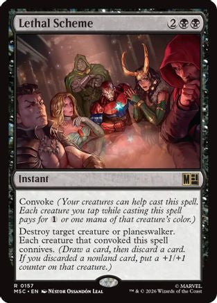 Lethal Scheme (Surge Foil) (MSC-157) - Commander: Marvel Super Heroes Foil