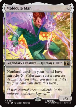 Molecule Man (Surge Foil) (MSC-009) - Commander: Marvel Super Heroes Foil