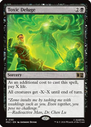 Toxic Deluge (MSC-161) - Commander: Marvel Super Heroes