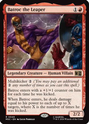 Batroc the Leaper (Surge Foil) (MSC-049) - Commander: Marvel Super Heroes Foil