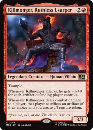 Killmonger, Ruthless Usurper (MSC-053) - Commander: Marvel Super Heroes