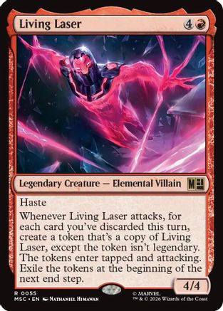 Living Laser (Surge Foil) (MSC-055) - Commander: Marvel Super Heroes Foil