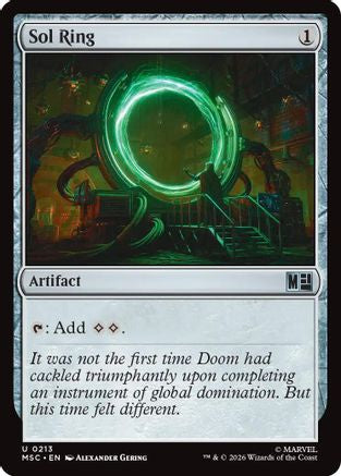 Sol Ring (0213) (Surge Foil) (MSC-213) - Commander: Marvel Super Heroes Foil