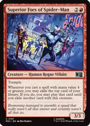 Superior Foes of Spider-Man (Surge Foil) (MSC-167) - Commander: Marvel Super Heroes Foil