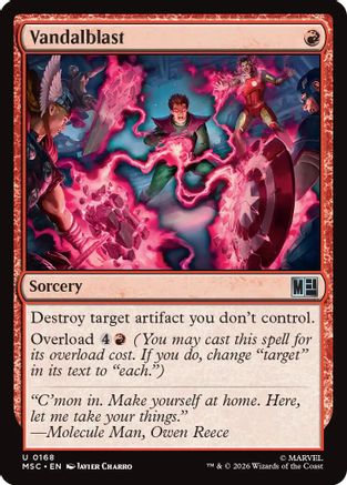 Vandalblast (Surge Foil) (MSC-168) - Commander: Marvel Super Heroes Foil