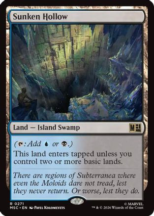 Sunken Hollow (Surge Foil) (MSC-271) - Commander: Marvel Super Heroes Foil
