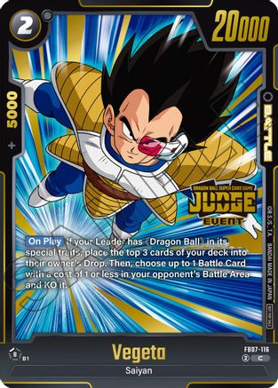 Vegeta (Judge Pack (Event Judge) 05) (FB07-116) - Tournament and Championship Promos Holofoil