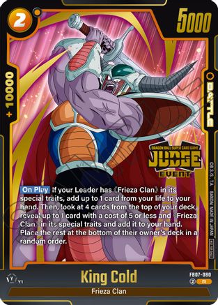 King Cold (Judge Pack (Event Judge) 05) (FB07-080) - Tournament and Championship Promos Holofoil