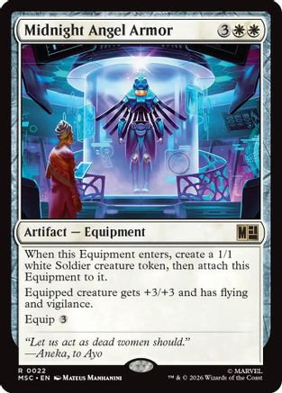 Midnight Angel Armor (MSC-022) - Commander: Marvel Super Heroes