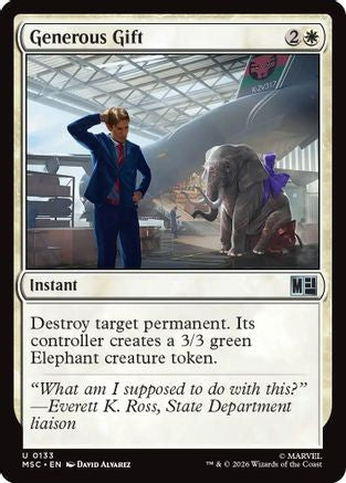 Generous Gift (MSC-133) - Commander: Marvel Super Heroes