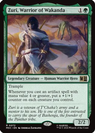 Zuri, Warrior of Wakanda (MSC-072) - Commander: Marvel Super Heroes