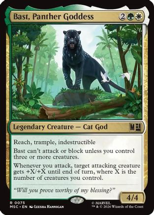Bast, Panther Goddess (MSC-075) - Commander: Marvel Super Heroes