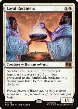 Loyal Retainers (Surge Foil) (MSC-136) - Commander: Marvel Super Heroes Foil
