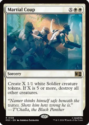 Martial Coup (Surge Foil) (MSC-138) - Commander: Marvel Super Heroes Foil