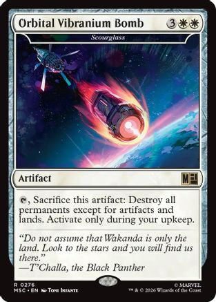 Orbital Vibranium Bomb - Scourglass (Surge Foil) (MSC-276) - Commander: Marvel Super Heroes Foil