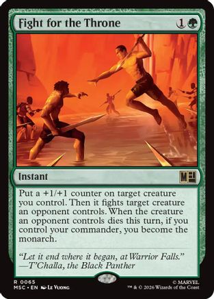 Fight for the Throne (Surge Foil) (MSC-065) - Commander: Marvel Super Heroes Foil