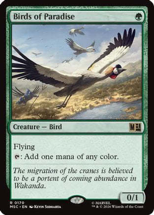 Birds of Paradise (Surge Foil) (MSC-170) - Commander: Marvel Super Heroes Foil