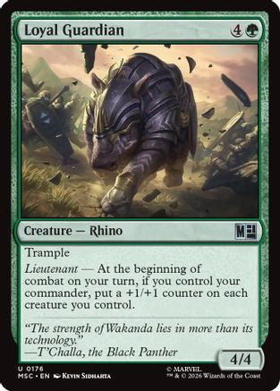 Loyal Guardian (Surge Foil) (MSC-176) - Commander: Marvel Super Heroes Foil