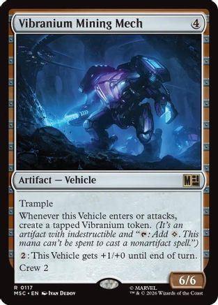 Vibranium Mining Mech (Surge Foil) (MSC-117) - Commander: Marvel Super Heroes Foil