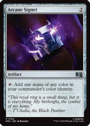 Arcane Signet (0194) (Surge Foil) (MSC-194) - Commander: Marvel Super Heroes Foil