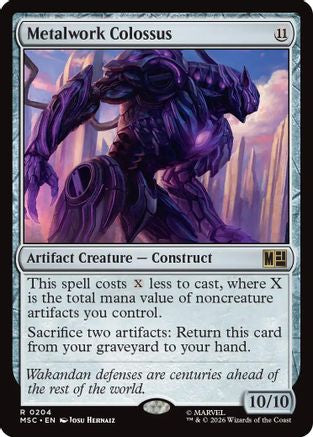Metalwork Colossus (Surge Foil) (MSC-204) - Commander: Marvel Super Heroes Foil