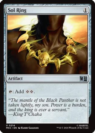 Sol Ring (0214) (Surge Foil) (MSC-214) - Commander: Marvel Super Heroes Foil