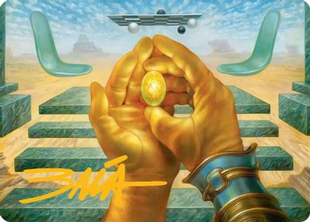 The Mind Stone Art Card (Gold-Stamped Signature) (AAMSH-003) - Art Series: Marvel Super Heroes