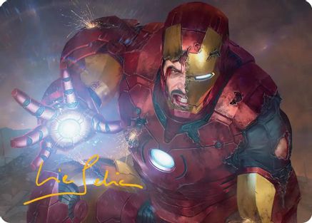 Heroic Sacrifice Art Card (Gold-Stamped Signature) (AAMSH-031) - Art Series: Marvel Super Heroes