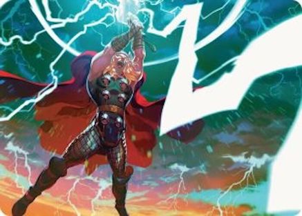 Lightning Strike Art Card (AAMSH-011) - Art Series: Marvel Super Heroes