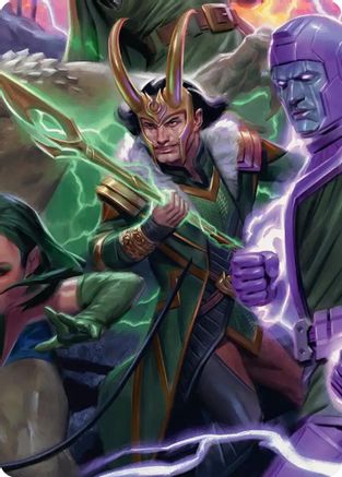 Loki, God of Lies Art Card (AAMSH-012) - Art Series: Marvel Super Heroes