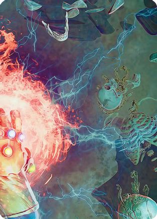 Thanos, the Mad Titan Art Card (3/9) (AAMSH-003) - Art Series: Marvel Super Heroes