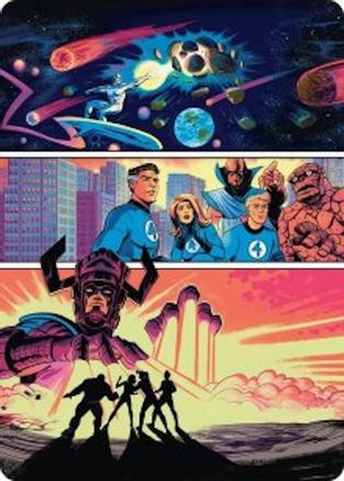 The Coming of Galactus Art Card (AAMSH-020) - Art Series: Marvel Super Heroes