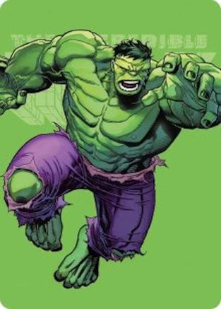 The Incredible Hulk Art Card (AAMSH-028) - Art Series: Marvel Super Heroes