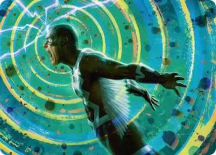 Black Bolt, Inhuman King Art Card (AAMSH-035) - Art Series: Marvel Super Heroes