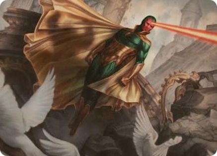 The Vision Art Card (AAMSH-015) - Art Series: Marvel Super Heroes
