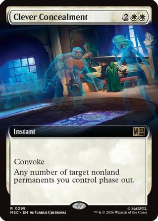 Clever Concealment (Extended Art) (MSC-298) - Commander: Marvel Super Heroes