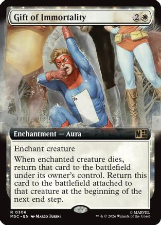 Gift of Immortality (Extended Art) (MSC-306) - Commander: Marvel Super Heroes Foil
