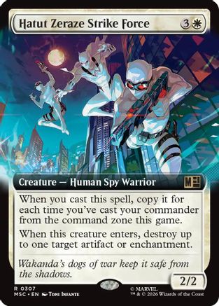 Hatut Zeraze Strike Force (Extended Art) (MSC-307) - Commander: Marvel Super Heroes